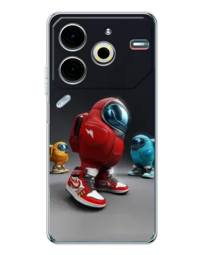 Чехол для TECNO Pova 7 Pro с картинкой «Among Us — 3D стиль» Чехол для TECNO Pova 7 Pro с картинкой «Among Us — 3D стиль»