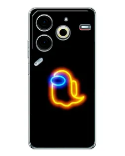 Чохол для TECNO Pova 7 Pro з картинкою «Among Us неонове сяйво»