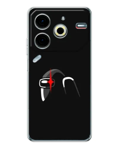 Чехол для TECNO Pova 7 Pro с картинкой «Among Us шлем» Чехол для TECNO Pova 7 Pro с картинкой «Among Us шлем»