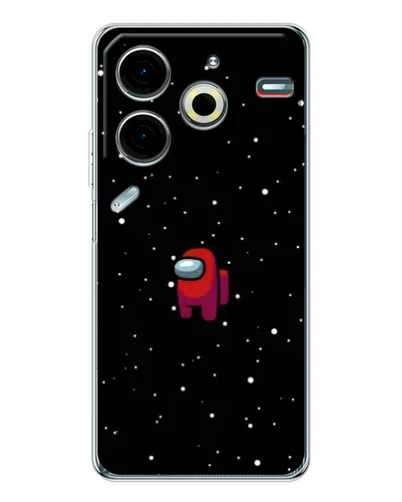 Чехол для TECNO Pova 7 Pro с картинкой «Красный Among Us» Чехол для TECNO Pova 7 Pro с картинкой «Красный Among Us»