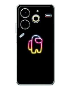 Чехол для TECNO Pova 7 Pro с картинкой «Among Us градиент»