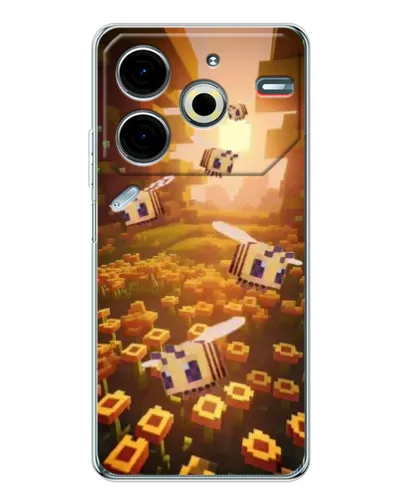 Чехол для TECNO Pova 7 Pro с картинкой «Поле подсолнухов» Чехол для TECNO Pova 7 Pro с картинкой «Поле подсолнухов»