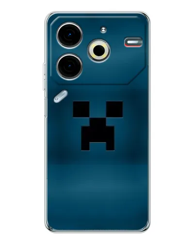 Чехол для TECNO Pova 7 Pro с картинкой «Крипер текстура» Чехол для TECNO Pova 7 Pro с картинкой «Крипер текстура»