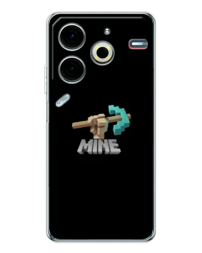 Чехол для TECNO Pova 7 Pro с картинкой «Алмазная кирка» Чехол для TECNO Pova 7 Pro с картинкой «Алмазная кирка»