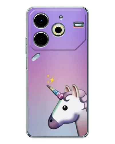 Чехол для TECNO Pova 7 Pro с картинкой «Единорог градиент»