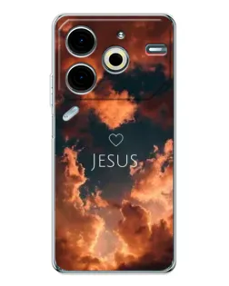 Чехол для TECNO Pova 7 Pro с картинкой «Сияние Имени Jesus»