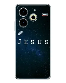 Чехол для TECNO Pova 7 Pro с картинкой «Звездное небо Jesus»