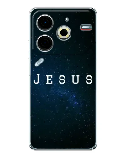 Чехол для TECNO Pova 7 Pro с картинкой «Звездное небо Jesus»