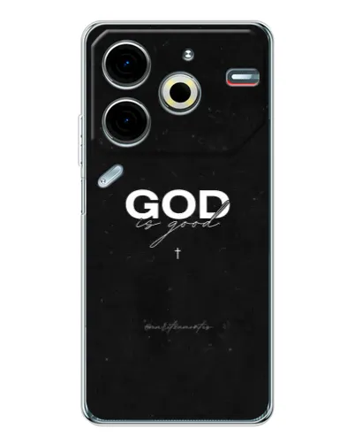 Чехол для TECNO Pova 7 Pro с картинкой «GOD — Бог над всем»