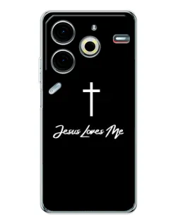 Чехол для TECNO Pova 7 Pro с картинкой «Иисус любит тебя»