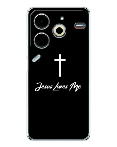 Чехол для TECNO Pova 7 Pro с картинкой «Иисус любит тебя»
