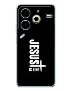 Чехол для TECNO Pova 7 Pro с картинкой «Вертикаль веры Jesus»