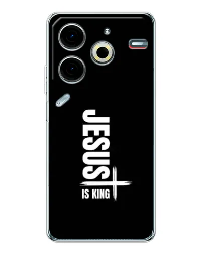 Чехол для TECNO Pova 7 Pro с картинкой «Вертикаль веры Jesus»