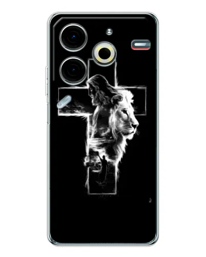 Чехол для TECNO Pova 7 Pro с картинкой «Сияющий крест Jesus» Чехол для TECNO Pova 7 Pro с картинкой «Сияющий крест Jesus»