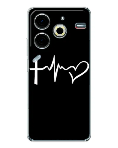 Чехол для TECNO Pova 7 Pro с картинкой «Пульс веры» Чехол для TECNO Pova 7 Pro с картинкой «Пульс веры»