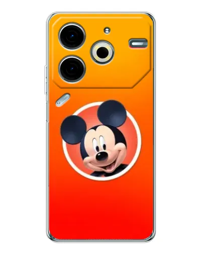 Чехол для TECNO Pova 7 Pro с картинкой «Mickey в круге» Чехол для TECNO Pova 7 Pro с картинкой «Mickey в круге»