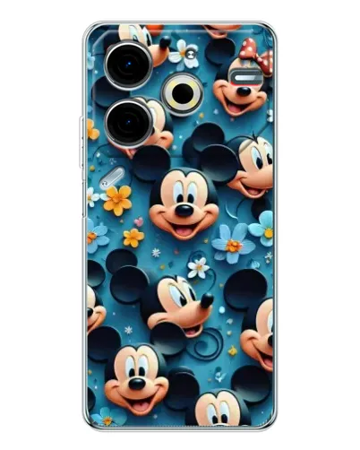 Чехол для TECNO Pova 7 Pro с картинкой «Паттерн Микки и Минни» Чехол для TECNO Pova 7 Pro с картинкой «Паттерн Микки и Минни»