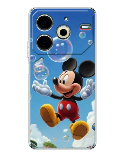 Чехол для TECNO Pova 7 Pro с картинкой «Mickey и мыльные пузыри» Чехол для TECNO Pova 7 Pro с картинкой «Mickey и мыльные пузыри»