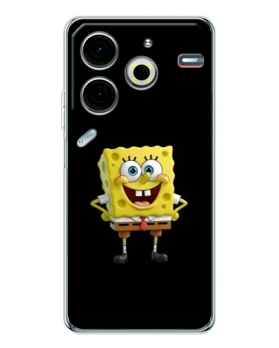 Чехол для TECNO Pova 7 Pro с картинкой «Классический Губка Боб» Чехол для TECNO Pova 7 Pro с картинкой «Классический Губка Боб»