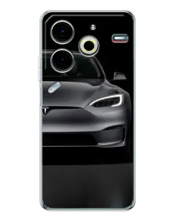 Чохол для TECNO Pova 7 Pro з картинкою «Tesla Model S Look» Чохол для TECNO Pova 7 Pro з картинкою «Tesla Model S Look»