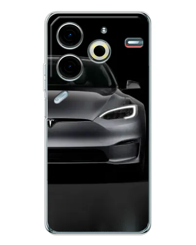 Чехол для TECNO Pova 7 Pro с картинкой «Tesla Model S Look» Чехол для TECNO Pova 7 Pro с картинкой «Tesla Model S Look»