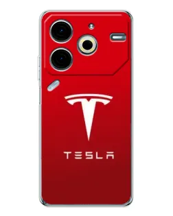 Чохол для TECNO Pova 7 Pro з картинкою «Tesla Red Classic» Чохол для TECNO Pova 7 Pro з картинкою «Tesla Red Classic»