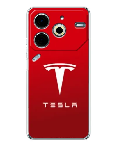 Чехол для TECNO Pova 7 Pro с картинкой «Tesla Red Classic» Чехол для TECNO Pova 7 Pro с картинкой «Tesla Red Classic»