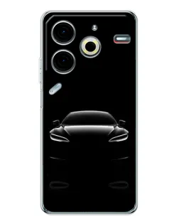 Чохол для TECNO Pova 7 Pro з картинкою «Силует Tesla Night» Чохол для TECNO Pova 7 Pro з картинкою «Силует Tesla Night»