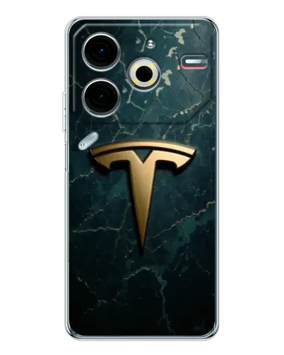 Чехол для TECNO Pova 7 Pro с картинкой «Мраморная Tesla Gold» Чехол для TECNO Pova 7 Pro с картинкой «Мраморная Tesla Gold»