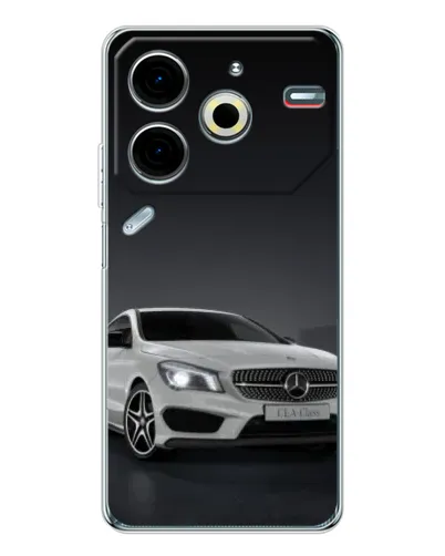 Чехол для TECNO Pova 7 Pro с картинкой «Mercedes AMG GT Silver» Чехол для TECNO Pova 7 Pro с картинкой «Mercedes AMG GT Silver»