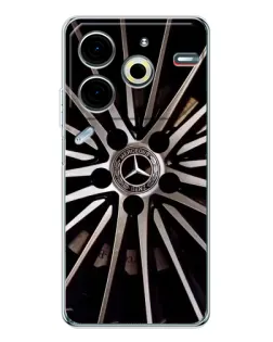 Чехол для TECNO Pova 7 Pro с картинкой «Диск Mercedes»