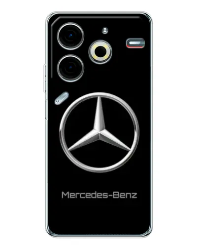 Чехол для TECNO Pova 7 Pro с картинкой «Mercedes Silver Logo» Чехол для TECNO Pova 7 Pro с картинкой «Mercedes Silver Logo»
