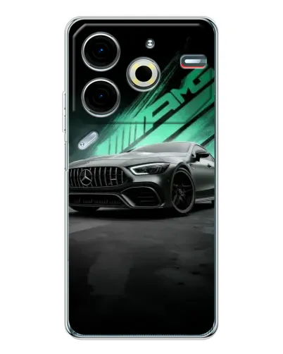 Чехол для TECNO Pova 7 Pro с картинкой «Темный Mercedes AMG» Чехол для TECNO Pova 7 Pro с картинкой «Темный Mercedes AMG»