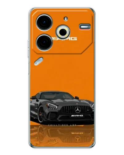 Чехол для TECNO Pova 7 Pro с картинкой «Оранжевый Mercedes AMG» Чехол для TECNO Pova 7 Pro с картинкой «Оранжевый Mercedes AMG»