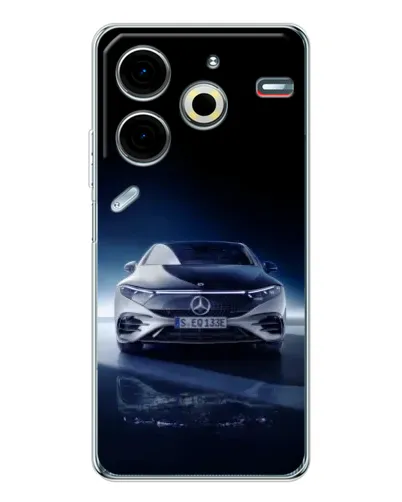 Чехол для TECNO Pova 7 Pro с картинкой «Ночной Mercedes EQ» Чехол для TECNO Pova 7 Pro с картинкой «Ночной Mercedes EQ»