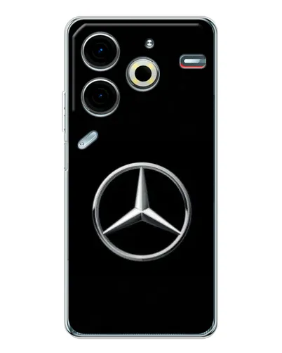 Чехол для TECNO Pova 7 Pro с картинкой «Mercedes классический лого» Чехол для TECNO Pova 7 Pro с картинкой «Mercedes классический лого»