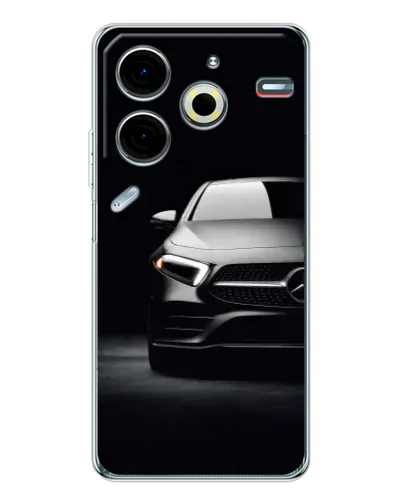Чехол для TECNO Pova 7 Pro с картинкой «Свет фар Mercedes» Чехол для TECNO Pova 7 Pro с картинкой «Свет фар Mercedes»