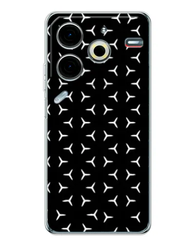 Чехол для TECNO Pova 7 Pro с картинкой «Mercedes паттерн звезд» Чехол для TECNO Pova 7 Pro с картинкой «Mercedes паттерн звезд»