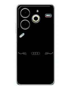 Чохол для TECNO Pova 7 Pro з картинкою «Audi — світловий підпис» Чохол для TECNO Pova 7 Pro з картинкою «Audi — світловий підпис»