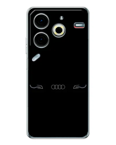 Чехол для TECNO Pova 7 Pro с картинкой «Audi — световой подпись» Чехол для TECNO Pova 7 Pro с картинкой «Audi — световой подпись»