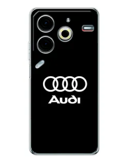 Чохол для TECNO Pova 7 Pro з картинкою «Класичне лого Audi» Чохол для TECNO Pova 7 Pro з картинкою «Класичне лого Audi»