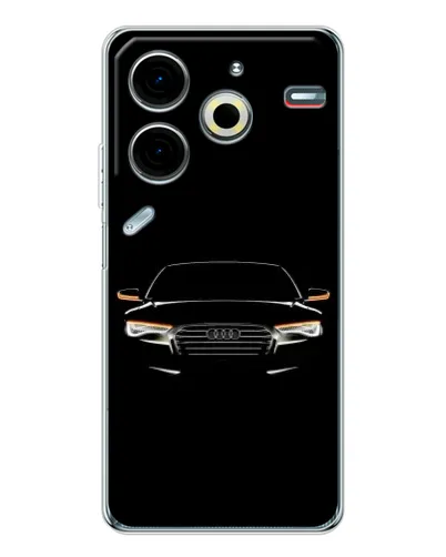 Чехол для TECNO Pova 7 Pro с картинкой «Audi — ночной контур» Чехол для TECNO Pova 7 Pro с картинкой «Audi — ночной контур»