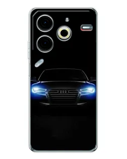 Чохол для TECNO Pova 7 Pro з картинкою «Audi в неоні» Чохол для TECNO Pova 7 Pro з картинкою «Audi в неоні»