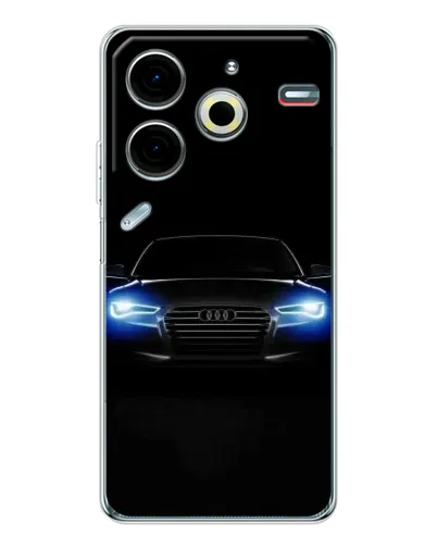 Чехол для TECNO Pova 7 Pro с картинкой «Audi в неоне» Чехол для TECNO Pova 7 Pro с картинкой «Audi в неоне»