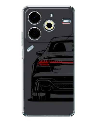 Чехол для TECNO Pova 7 Pro с картинкой «Задняя часть Audi — арт» Чехол для TECNO Pova 7 Pro с картинкой «Задняя часть Audi — арт»