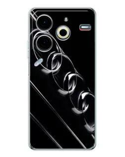 Чохол для TECNO Pova 7 Pro з картинкою «Audi — абстрактні кільця» Чохол для TECNO Pova 7 Pro з картинкою «Audi — абстрактні кільця»