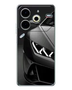 Чехол для TECNO Pova 7 Pro с картинкой «Lamborghini фары детализация» Чехол для TECNO Pova 7 Pro с картинкой «Lamborghini фары детализация»