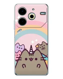 Чохол для TECNO Pova 7 Pro з картинкою «Єдиноріг Pusheen»