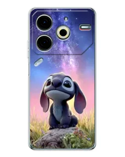 Чехол для TECNO Pova 7 Pro с картинкой «Стич на рассвете»