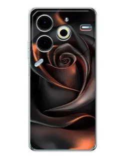 Чохол для TECNO Pova 7 Pro з картинкою «Шовкова чорна троянда» Чохол для TECNO Pova 7 Pro з картинкою «Шовкова чорна троянда»